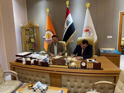 الطالب مهند حسون بطل العراق في الكيك بوكسينغ