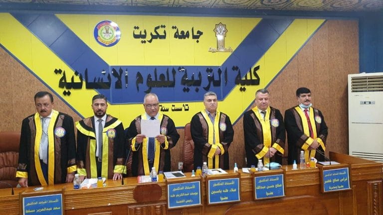 رئيس قسم التاريخ في كلية الآداب يشارك بمناقشة اطروحة دكتوراه بقسم التاريخ في كلية التربية للعلوم الانسانية_ جامعة تكريت