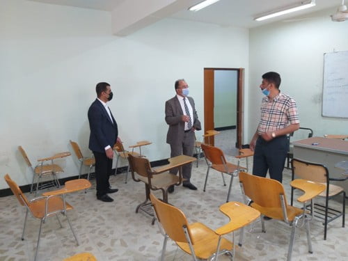 كلية الادارة و الاقتصاد تكمل استعداداتها لإجراء الامتحانات الحضورية.