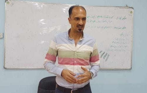 رئيس جامعة سامراء يتفقد الامتحانات النهائية للدراسات العليا في كلية التربية .
