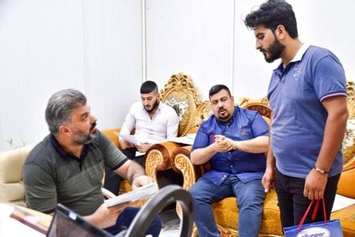 زيارة النائب خالد السامرائي لكلية الهندسة في جامعة سامراء