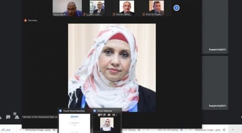 جامعة سامراء – لجنة الفريق الوزاري تزور جامعتنا إلكترونياً