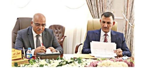 خلال لقائه بمعالي وزير التعليم العالي ، رئيس جامعة سامراء يستحصل الموافقة على نقل موظفي وزارة العلوم والتكنولوجيا الى جامعة سامراء