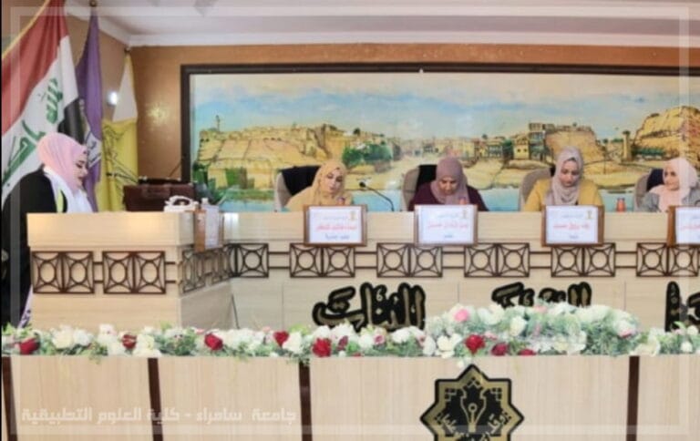 تدريسية من كلية العلوم التطبيقية تترأس لجنة مناقشة رسالة ماجستير