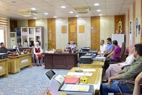 رئيس جامعة سامراء يتفقد  قسم الشؤون الإدارية والمالية في رئاسة الجامعة