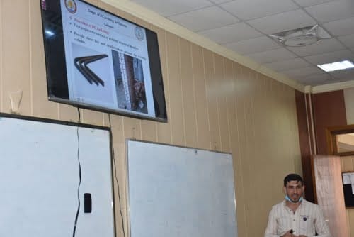 مناقشة رسالة ماجستير الطالب ( قتيبة احمد حاجم )  كلية التربية _ قسم علوم الحياة