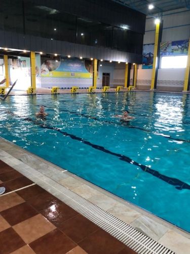 فريق بحثي من كلية التربية البدنية يزور مسبح تكريت الاولمبي