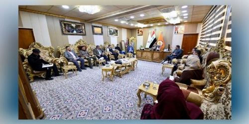 اجتماع السيد رئيس جامعة سامراء برؤساء أقسام كلية التربية