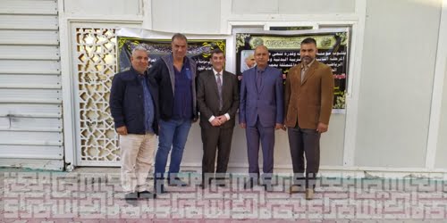 عميد التربية البدنية يشارك بمراسيم تعزية جامعة الكوفة