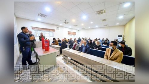 جامعة سامراء تقيم دورة تدريبية حول خطط الطوارئ الموقعية