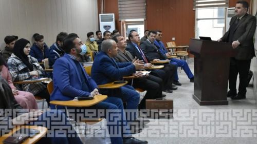 الأستاذ المساعد الدكتور أنوار محمود مسعود تُناقش رسالة ماجستير في جامعة ديالى