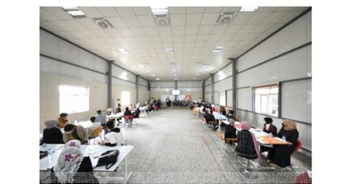 جانب من الورشة التدريبية لمسابقة انطلاق في كلية الهندسة