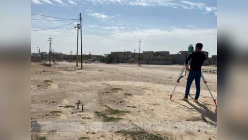 مشروع تخرج طلبة باستخدام جهاز المحطة الكاملة وبرنامج Civil 3D