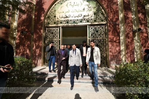الأستاذ الدكتور عثمان رشيد حميد يترأس لجنة مناقشة في جامعة تكريت