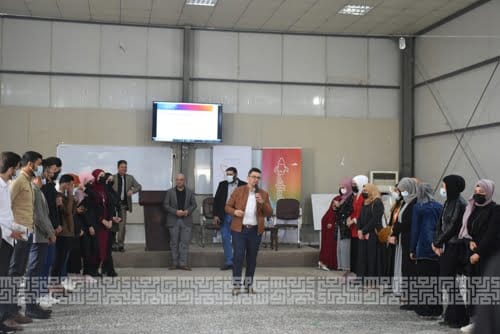 جانب من الورشة التدريبية لمسابقة انطلاق في كلية الهندسة