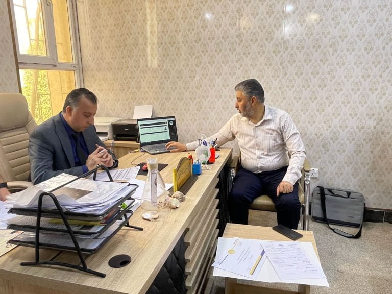 جولة تفقدية للسيد العميد والسيد معاون العميد للشؤون العلمية في وحدة الدراسات العليا