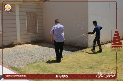 معاون العميد للشؤون الإدارية يستقبل وفد منتدى نساء سامراء والشرطة المجتمعية