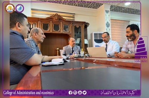 مناقشة أطروحة دكتوراه للطالب ( قتيبة يوسف حميد ) في قسم اللغة العربية _ كلية التربية
