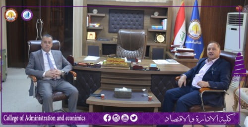 عميد كلية الادارة و الاقتصاد يزور كلية العلوم التطبيقية