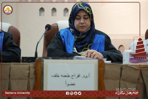 السيد عميد كلية التربية ومعاونه الإداري يُتابعان مراحل البناء في قسم علوم الحياة