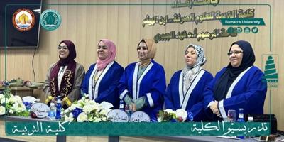 الاستاذ الدكتور لقاء حسين علوان تناقش رسالة ماجستير في جامعة بغداد
