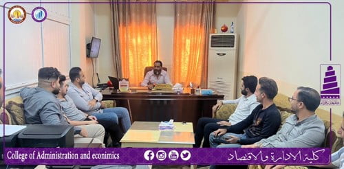رئيس قسم ادراة الاعمال يعقد اجتماعاً بالكادر التدريسي للقسم