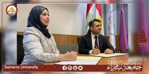 جامعة سامراء توقع اتفاقية تعاون علمي مع جامعة سوران