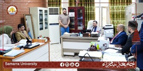 رئيس جامعة سامراء يزور كلية العلوم الإسلامية ويتابع تنظيمها الإداري