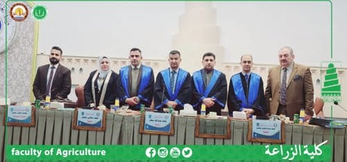 عميد كلية الزراعة  يترأس  لجنة مناقشة