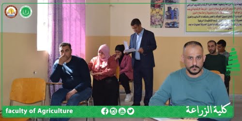 السيد عميد الكلية يتفقد سير الامتحانات النهائية للمرحلة الأولى الفصل الخريفي