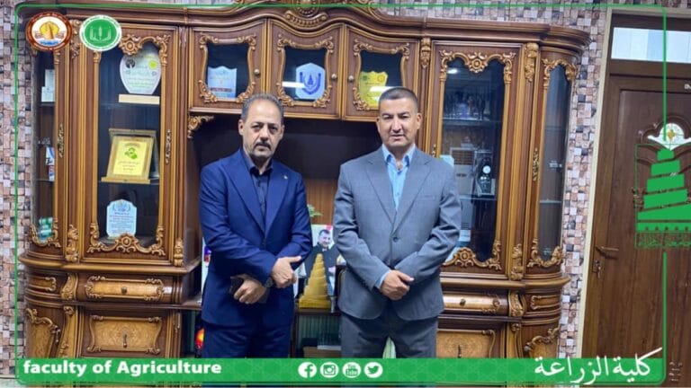 في خطوه لبدء التعاون المشترك بين شعبة زراعة بلد وكلية الزراعة جامعة سامراء .