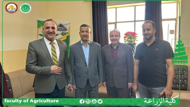المساعد الاداري في زيارة لكلية الزراعة