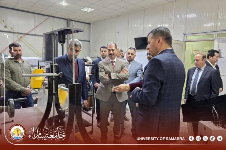 جامعة سامراء تستقبل لجنة وزارية لاستحداث الماجستير في هندسة الكهروميكانيك