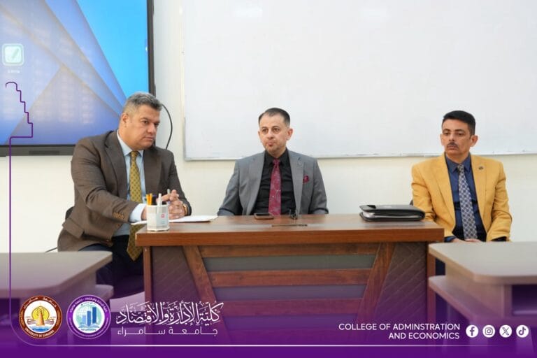 عميد الكلية يلتقي طلبة الدراسات العليا ويؤكد دعمه لمسيرتهم الأكاديمية