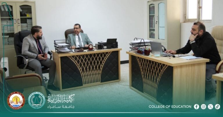 عميد كلية التربية للعلوم الإنسانية يزور مجلة سر من رأى