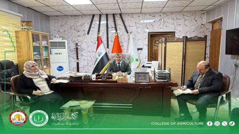 اجتماع عميد كلية الزراعة مع رؤساء الأقسام ومسؤولي الشعب لمناقشة متطلبات تصنيف QS