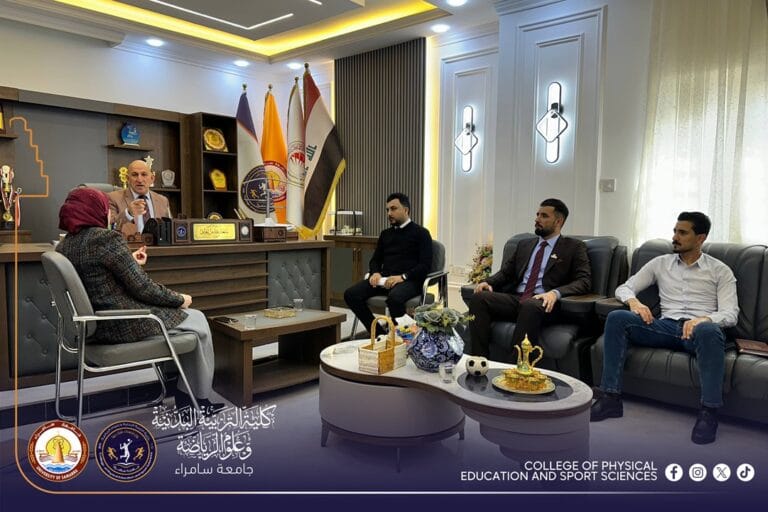 عميد كلية التربية البدنية وعلوم الرياضة يعقد اجتماعًا مع شعبة ضمان الجودة