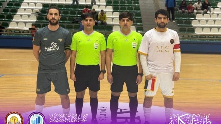 طالب في كلية الإدارة والاقتصاد بجامعة سامراء يرفع راية العراق في كأس آسيا للهواة