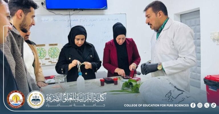 قسم علوم الحياة ينظم دورة تدريبية عن التعرف على الطرز الثغرية لأنواع مختلفة من النباتات