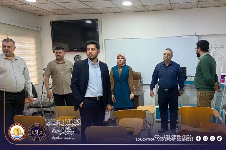 لجنة مركزية من رئاسة الجامعة تزور كلية التربية البدنية لتقييم واقع المختبرات
