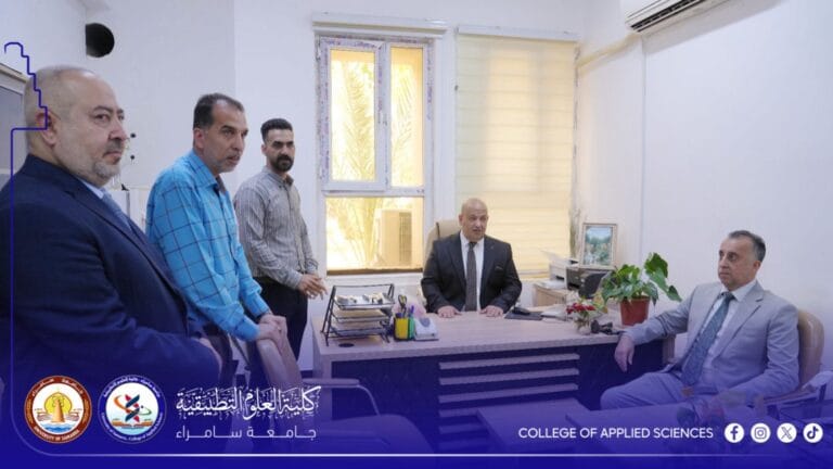 ‏المساعد العلمي يتابع عمل شعبة الدراسات العليا في كلية العلوم التطبيقية