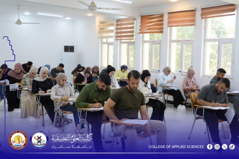 العلوم التطبيقية تستقبل أكثر من 100 متقدم للاختبار التنافسي