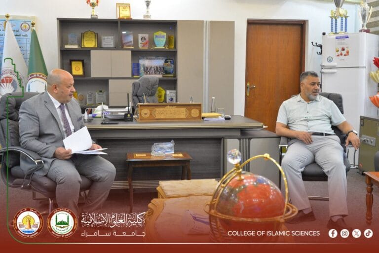 مساعد رئيس جامعة سامراء للشؤون العلمية يتابع في كلية العلوم الإسلامية جاهزية الامتحان التنافسي للدراسات العليا