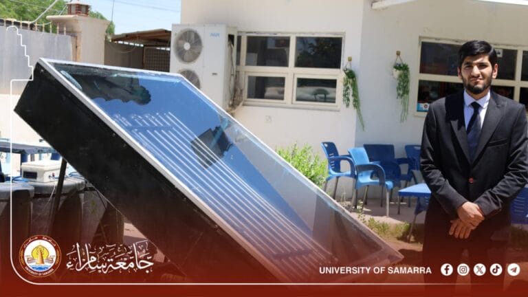 طلبة في كلية الهندسة يبتكرون نظاماً متطوراً للتخزين الحراري بالطاقة الشمسية