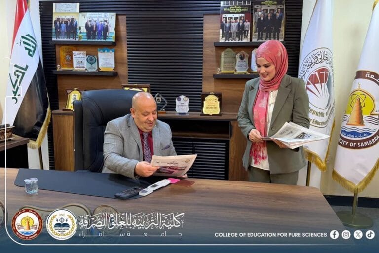 “نبض الصرفة” تصل إلى قرّائها.. كلية التربية للعلوم الصرفة تبدأ توزيع عددها الأول